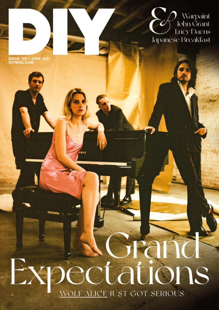 Wolf Alice on the cover of DIY magazine